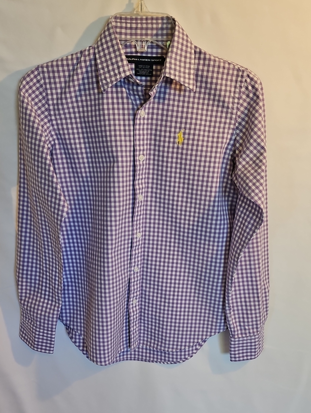 Ralph Lauren Lavender Gingham Button-Down Shirt